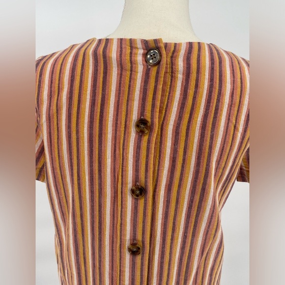 Madewell Orange Brown Sheath Midi Dress - Picture 5 of 12